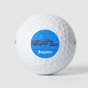 Balles De Golf Illustration de mignonne migratrice de baleines à