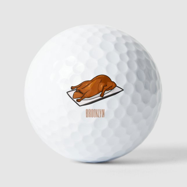 Balles De Golf Illustration de Peking duck (Recto)