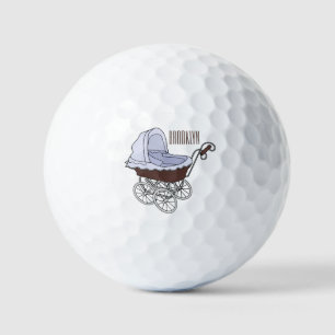 Balles De Golf Illustration de poussette