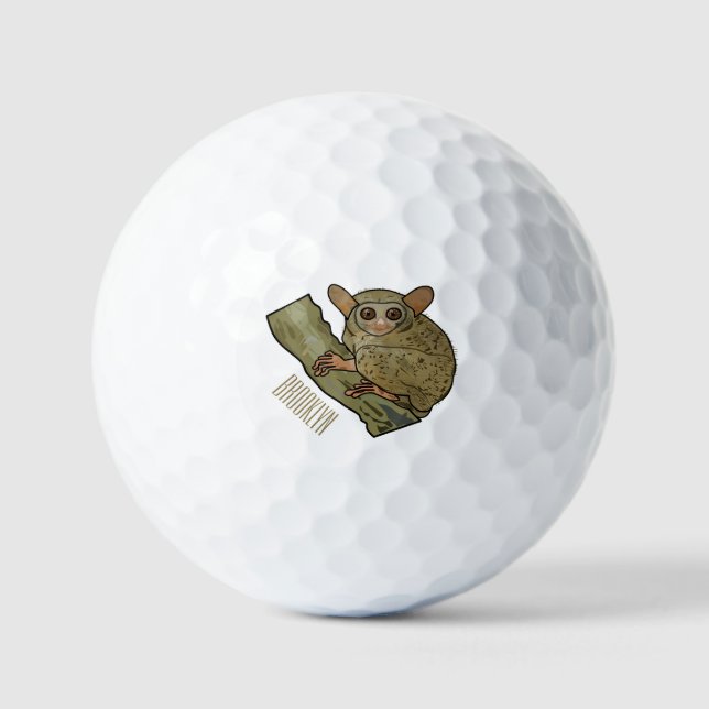 Balles De Golf Illustration de Tarsier (Recto)