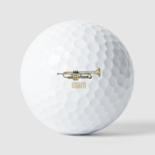 Balles De Golf Illustration de trompette