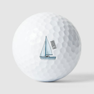 Balles De Golf Illustration de voilier
