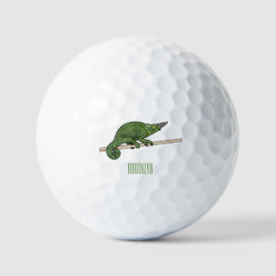 Balles De Golf Illustration du caméléon de Jackson
