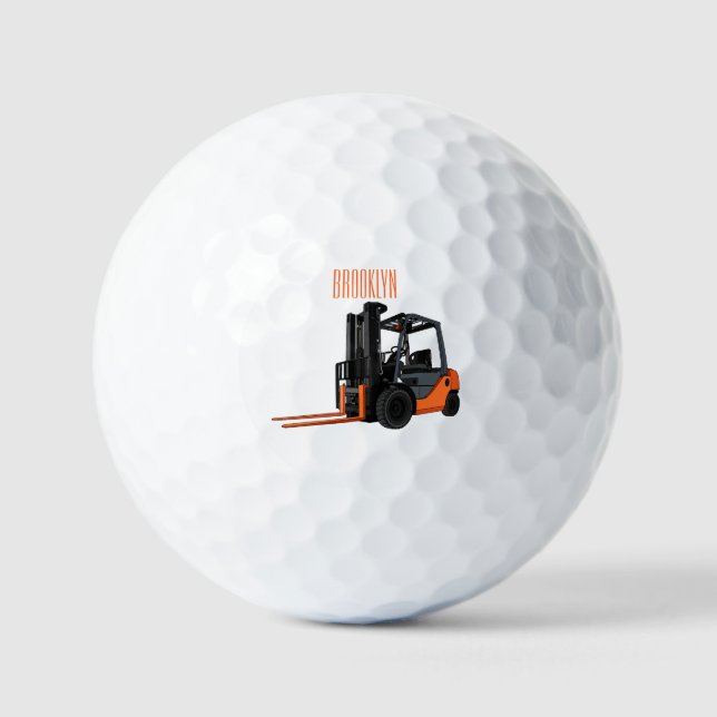 Balles De Golf Illustration du chariot élévateur (Recto)