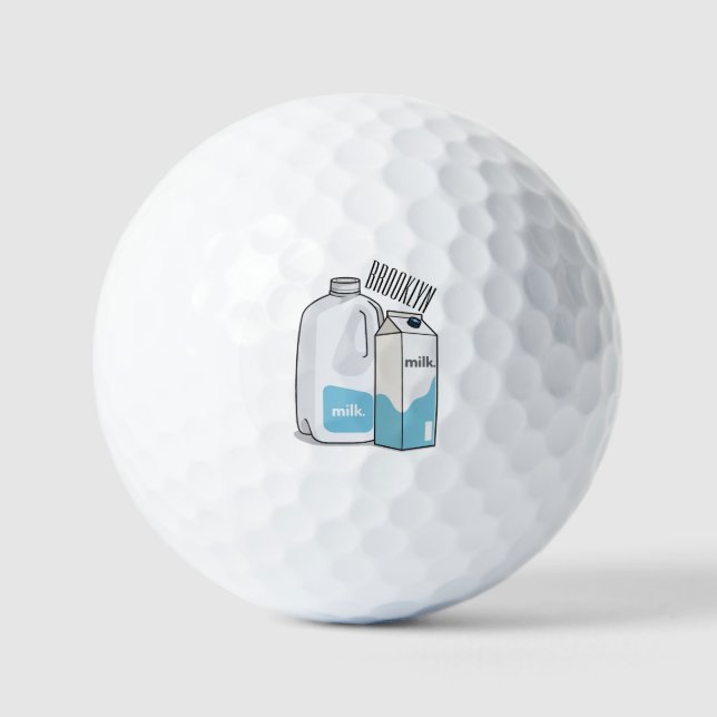 Balles De Golf Illustration du lait (Recto)