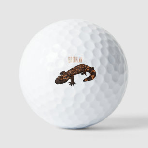 Balles De Golf Illustration du monstre Gila