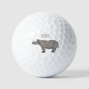Balles De Golf Illustration du rhinocéros de Javan