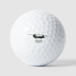 Balles De Golf Illustration d'un hélicoptère de l'armée de Chinoo