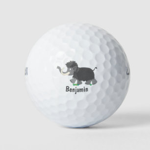 Balles De Golf Illustration d'un mammouth laineux mou