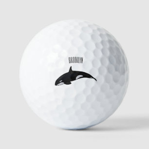 Balles De Golf Illustration d'une baleine tueuse