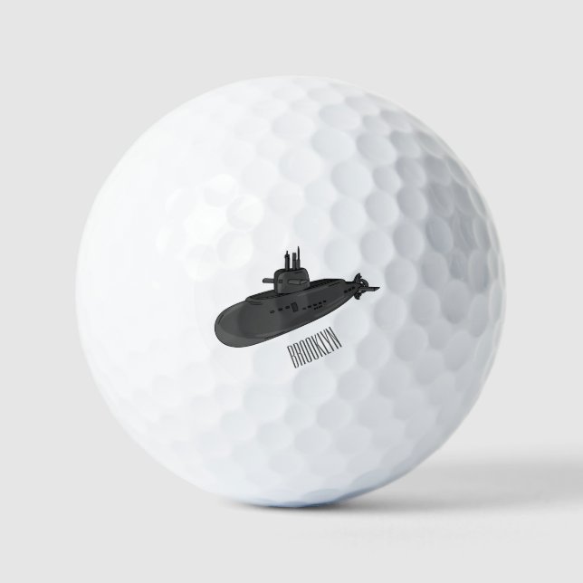 Balles De Golf Illustration sous-marine (Recto)