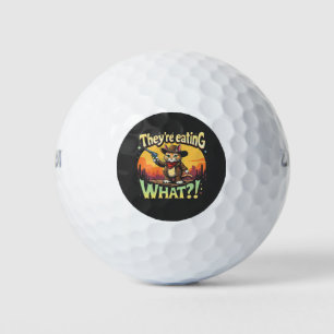 Balles De Golf Ils mangent ce Trump Election Cat Cowboy