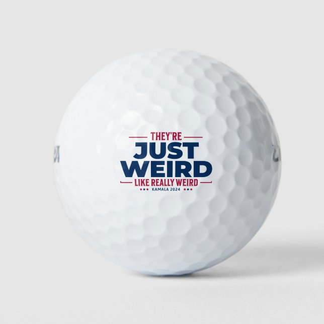 Balles De Golf Ils sont bizarres, Campagne anti-Trump, kamala (Devant)