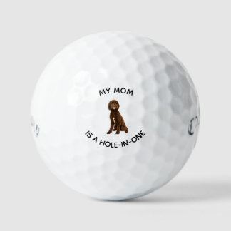 Balles De Golf Image aquarelle d'animal de compagnie Ma mère est