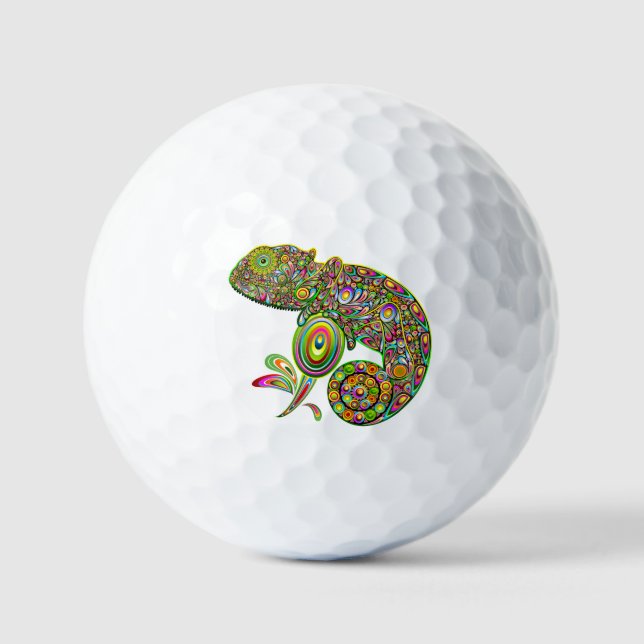 Balles De Golf Imaginaire psychédélique de Chameleon (Recto)