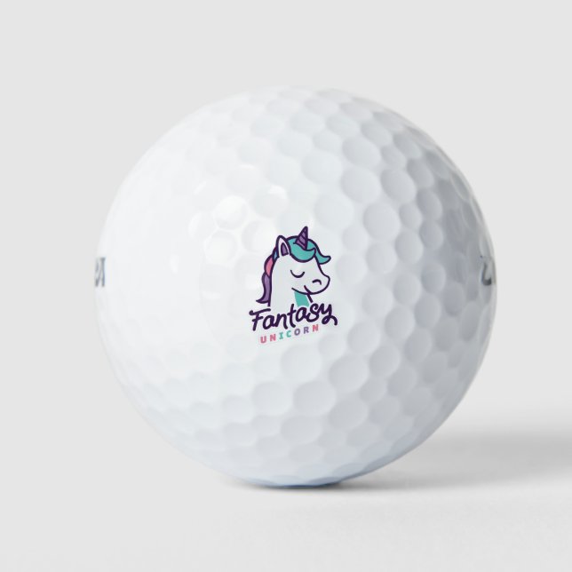 Balles De Golf Imaginaire Unicorn (Devant)