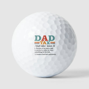 Balles De Golf Impôt papa - Drôle définition de la paternité
