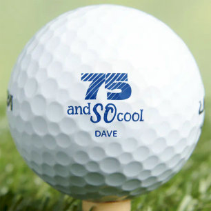 Balles De Golf Incroyable 75e Anniversaire - Personnalisé 75 Ans