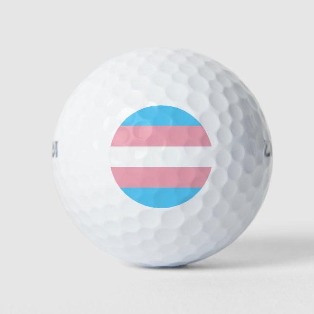 Balles De Golf Indicateur de fierté transgenre (Devant)