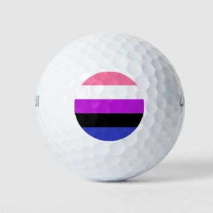 Balles De Golf Indicateur de la fierté du fluide genderfluide