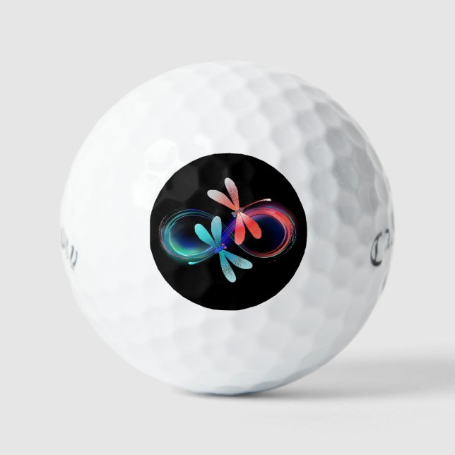Balles De Golf Infini avec libellules lumineuses (Recto)