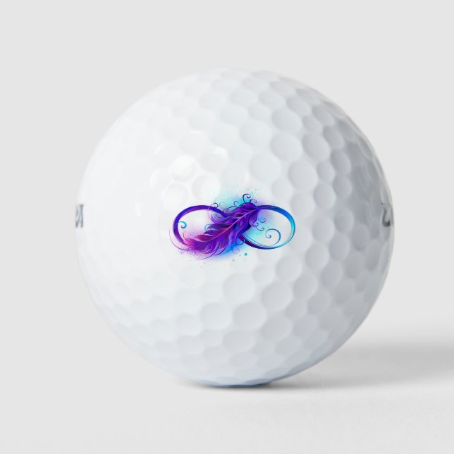 Balles De Golf Infinity with purple feather (Devant)