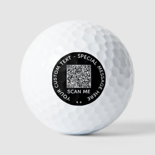 Balles De Golf Info d'analyse de code QR personnalisée Boules de
