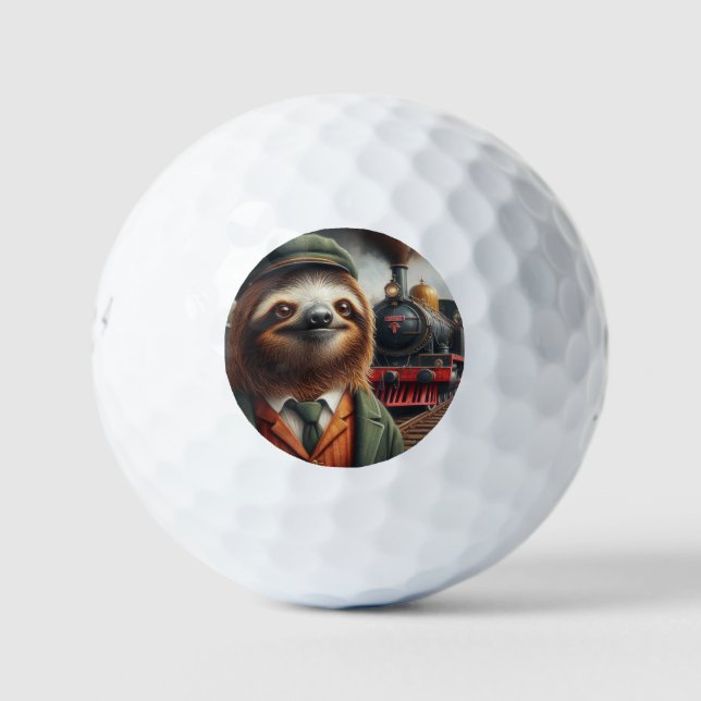 Balles De Golf Ingénieur de train Sloth (Devant)
