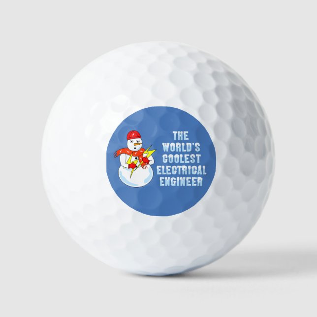 Balles De Golf Ingénieur électrique le plus froid (Recto)