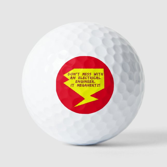 Balles De Golf Ingénieur Foudre (Recto)