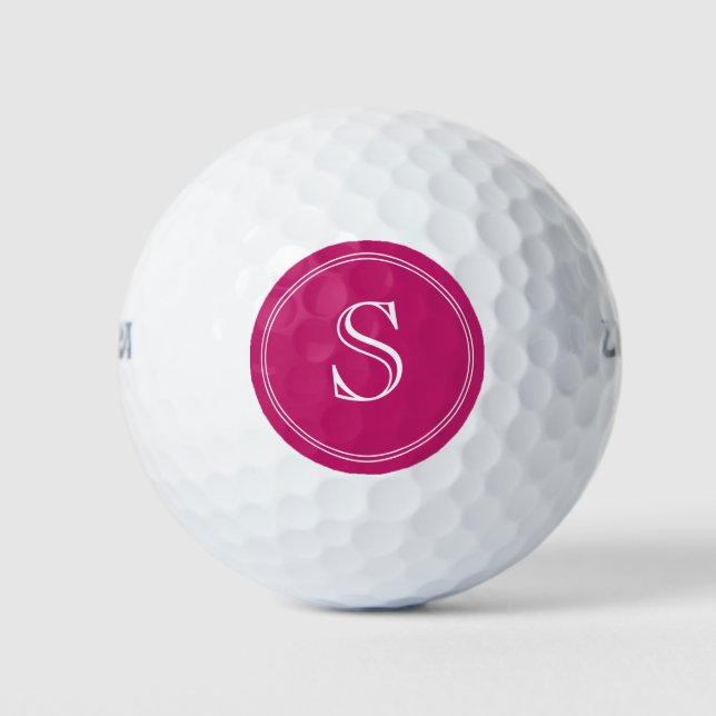 Balles De Golf Initiale et nom personnalisés modernes (Devant)