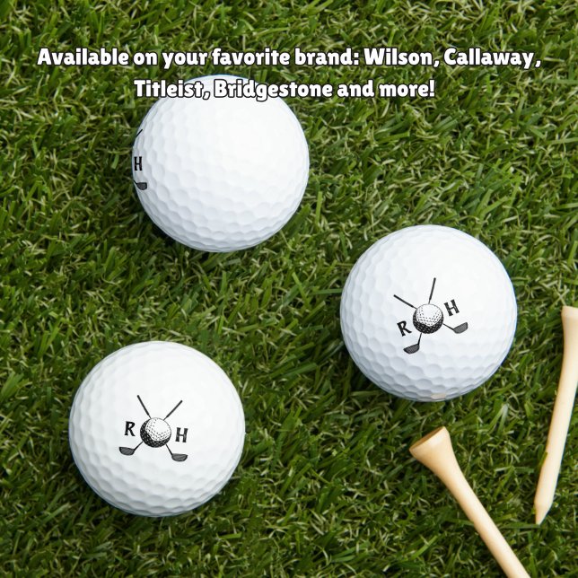 Balles De Golf Initiale personnalisée moderne (Créateur téléchargé)
