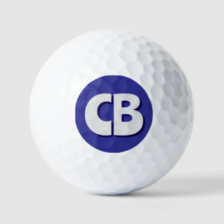 Balles De Golf Initiales minimalistes Monogrammes professionnels