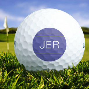 Balles De Golf Initiales Monogrammes de Golfeur Personnalisées Bl