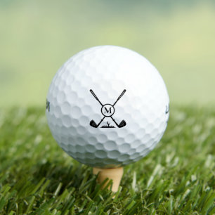 Balles De Golf Initiales Monogrammes Personnalisées Nom Golf Club