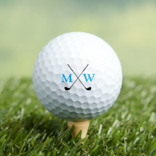 Balles De Golf Initiales simples et élégantes personnalisées