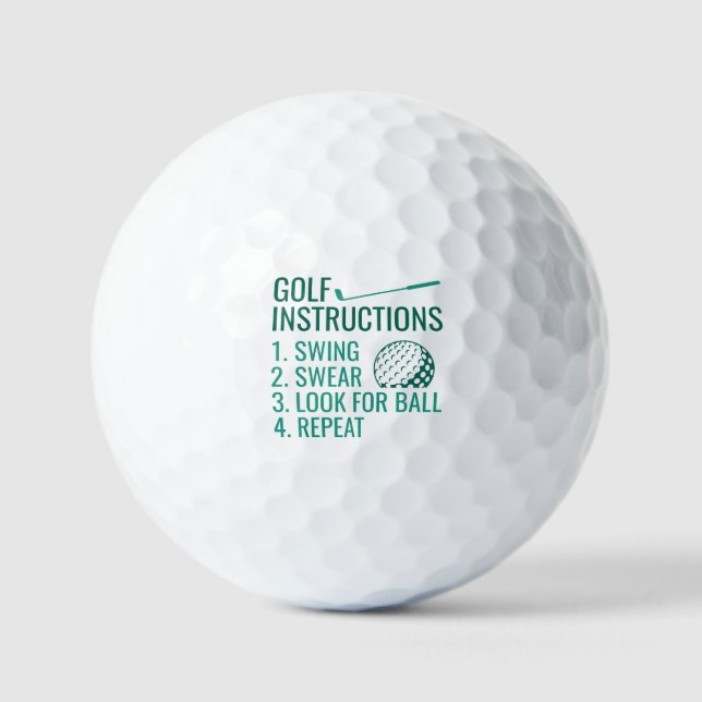 Balles De Golf Instructions de golf (Recto)