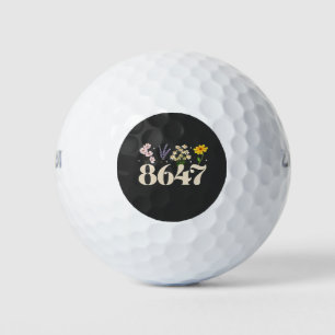 Balles De Golf intage 8647, Anti Trump, Floral Feminist, Subtle