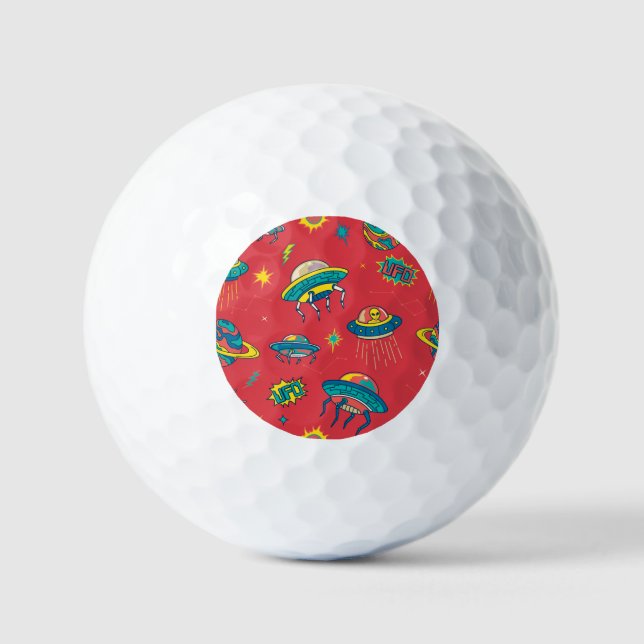 Balles De Golf Inventaires d'espace UFO rétro (Recto)