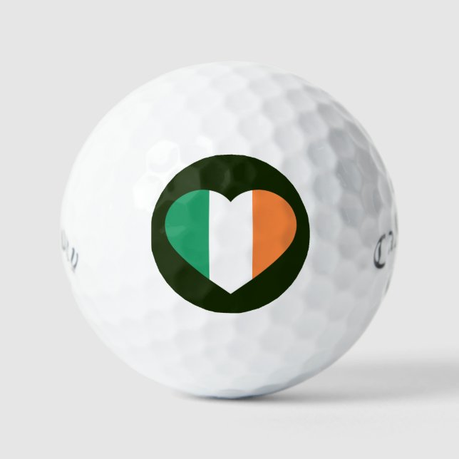 Balles De Golf Irish Heartflag css gbcnt (Recto)
