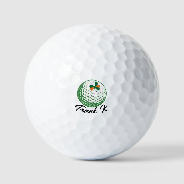 Balles De Golf Irish Pride Golf Balls - Shamrock Drapeau Design (Recto)