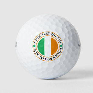 Balles De Golf Irlande Drapeau Funky Irish Custom Text
