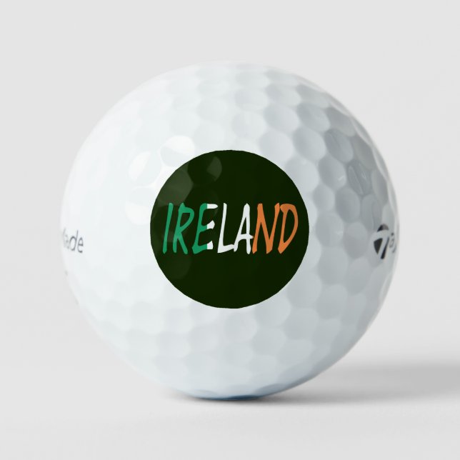 Balles De Golf Irlande : drapeau irlandais tmtp5 gbcnt (Recto)