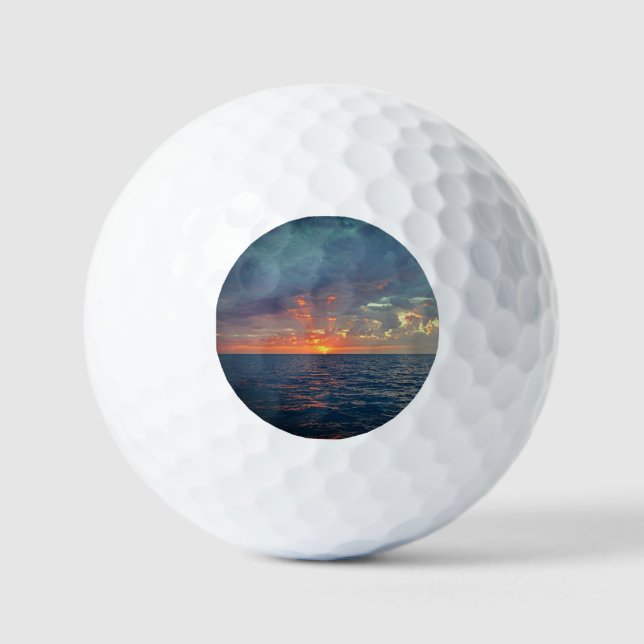 Balles De Golf Islamoralda Floride Sunrise Beach Scène (Recto)