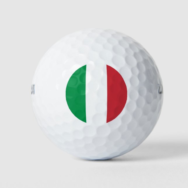 Balles De Golf Italie Drapeau Italien Patriotique (Devant)