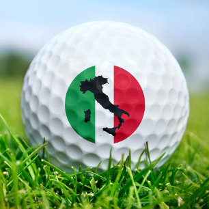 Balles De Golf Italie Drapeau italien Rouge Blanc Vert Italia Car