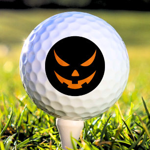 Balles De Golf Jack-o'-lantern Citrouille Orange et Halloween noi