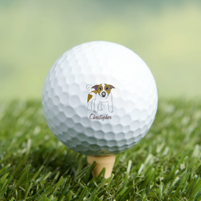 Balles De Golf Jack Russell Chien Design (T-shirt Insitu)