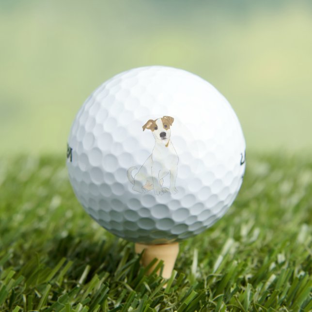 Balles De Golf Jack Russell Terrier (T-shirt Insitu)