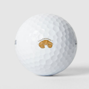 BALLES DE GOLF J'ADORE LA NOURRITURE CROISSANT, CROISSANT BISCUIT